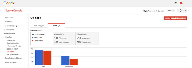 Een website aanmelden bij Google gaat sneller wanneer je de sitemap toevoegt aan Search Console.