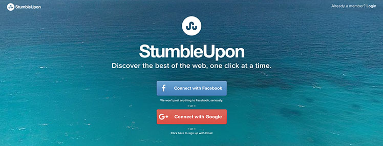 Jouw website laten vinden door Google gaat sneller door hem aan te melden bij social bookmark websites, zoals Stumble Upon.