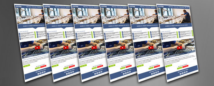 Online video zal steeds meer in e-mails worden opgenomen als marketingmiddel.