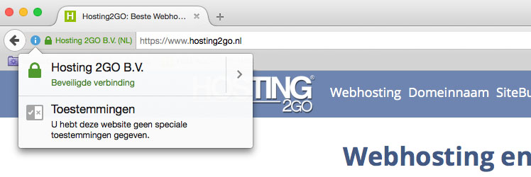 Gebruik een SSL Certificaat voor een veilige website met HTTPS.