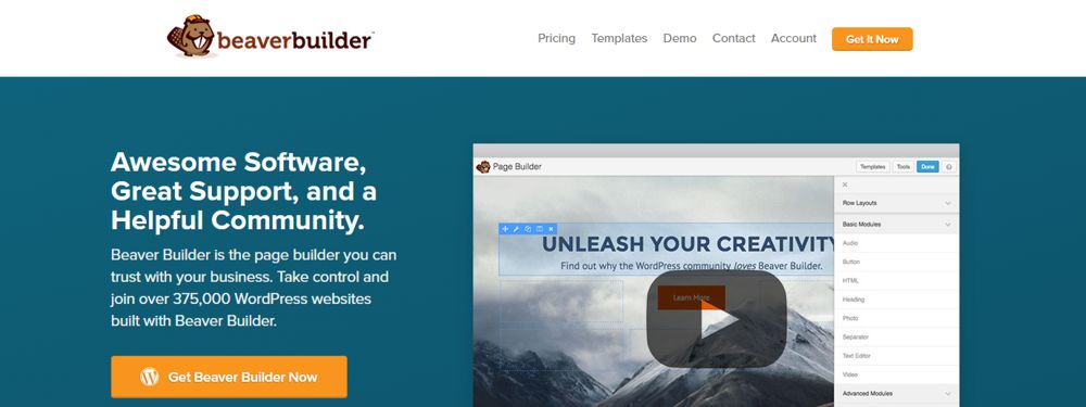 BeaverBuilder WordPress pagebuilder