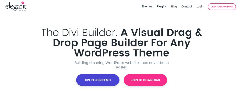 Dive WordPress pagebuilder