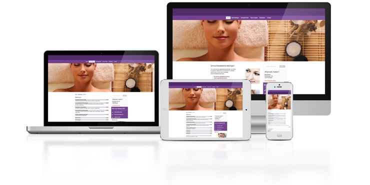 SiteBuilder Plus geschikt voor mobiele weergave