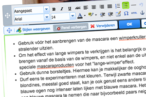 Voeg teksten en afbeeldingen toe met SiteBuilder Plus
