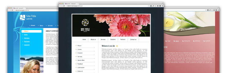 Hosting2GO SiteBuilder - Honderden templates