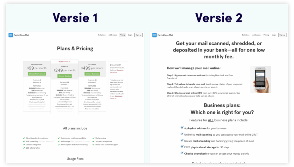 Met A/B-tests kun je jouw landingspagina doorlopend verbeteren.