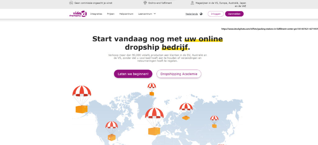 VidaXL heeft een eigen programma voor dropshipping.