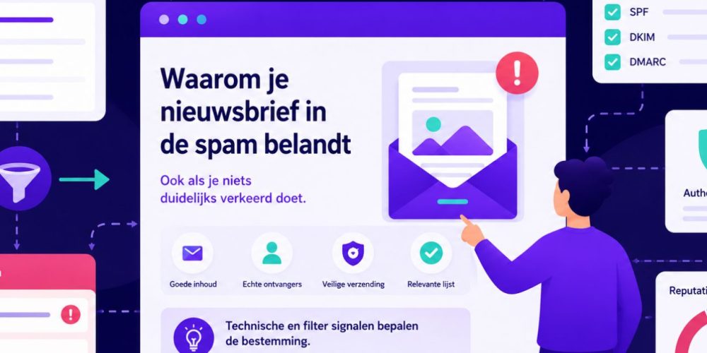 Waarom belandt je nieuwsbrief in de spam en hoe kun je dit voorkomen?