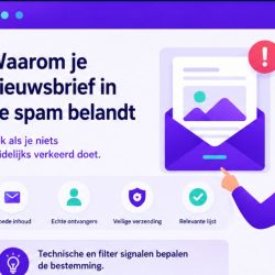 Waarom belandt je nieuwsbrief in de spam en hoe kun je dit voorkomen?