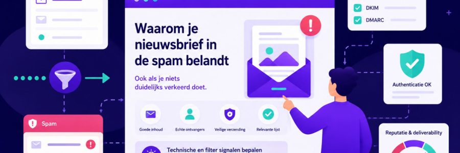 Waarom belandt je nieuwsbrief in de spam en hoe kun je dit voorkomen?